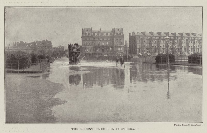 The Recent Floods in Southsea by English Photographer
