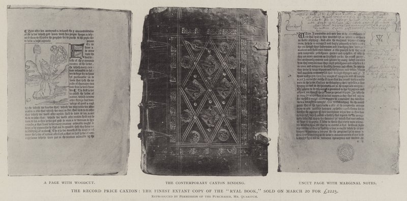 The Record Price Caxton, the Finest Extant Copy of the Ryal Book, sold on 20 March for £2225 by English Photographer