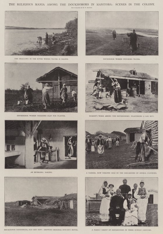The Religious Mania among the Doukhobors in Manitoba, Scenes in the Colony by English Photographer