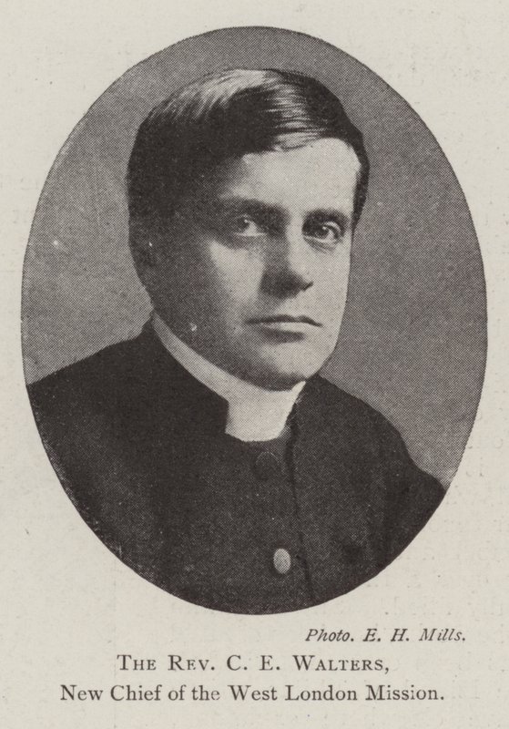 The Reverend C E Walters, New Chief of the West London Mission by English Photographer