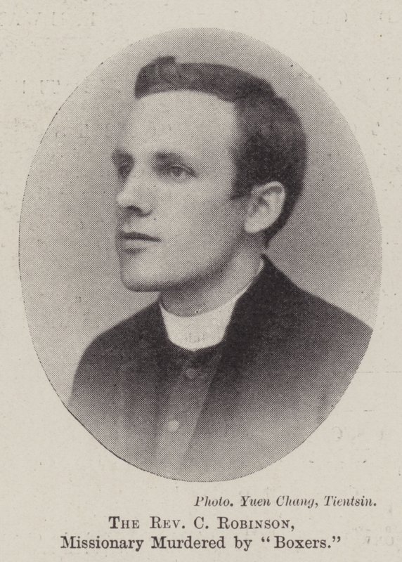 The Reverend C Robinson, Missionary Murdered by Boxers by English Photographer