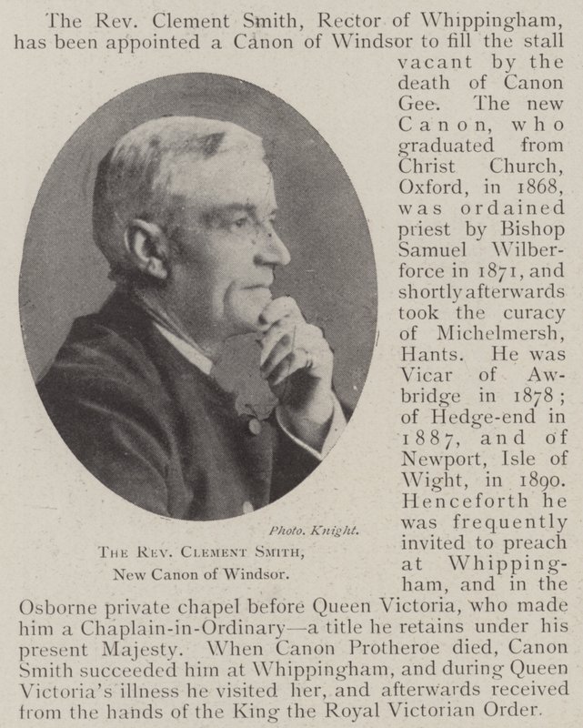 The Reverend Clement Smith, New Canon of Windsor by English Photographer