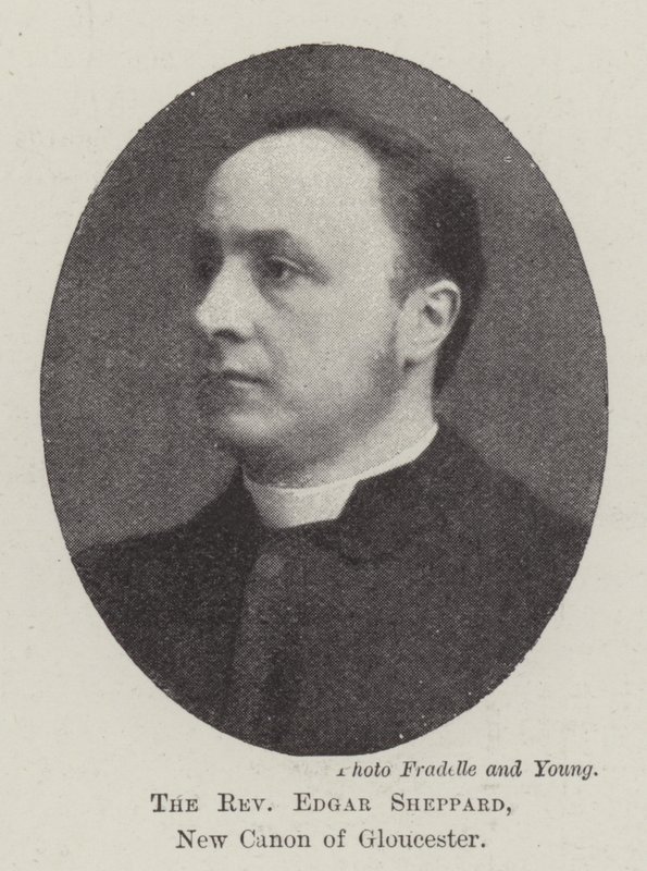 The Reverend Edgar Sheppard, New Canon of Gloucester by English Photographer