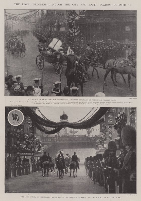 The Royal Progress through the City and South London, 25 October by English Photographer