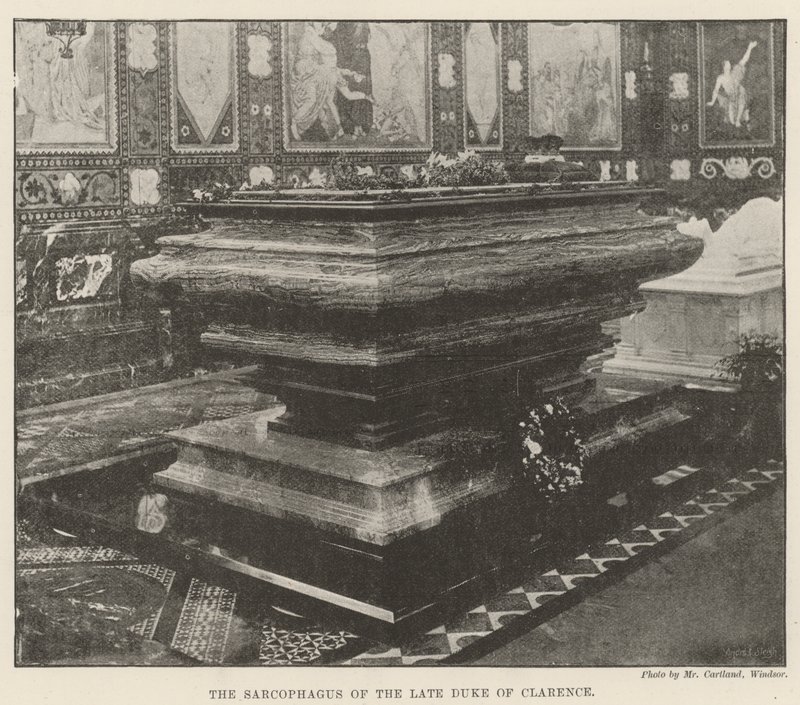 The Sarcophagus of the late Duke of Clarence by English Photographer