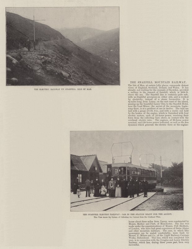 The Snaefell Mountain Railway by English Photographer