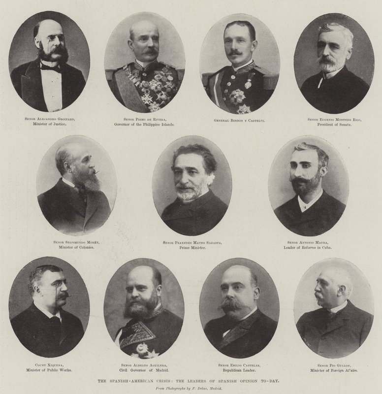 Spanish-American Crisis, the Leaders of Spanish Opinion To-Day by English Photographer
