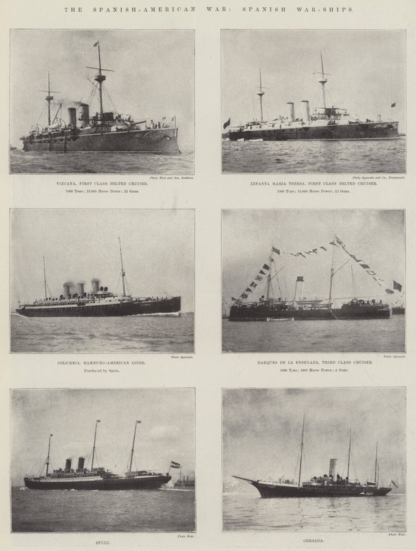 Spanish-American War, Spanish War-Ships by English Photographer