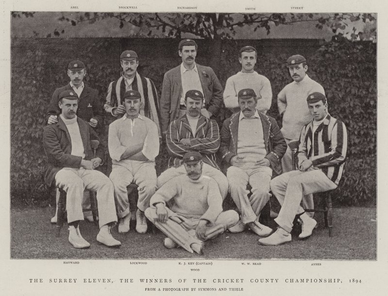 The Surrey Eleven, the Winners of the Cricket County Championship, 1894 by English Photographer