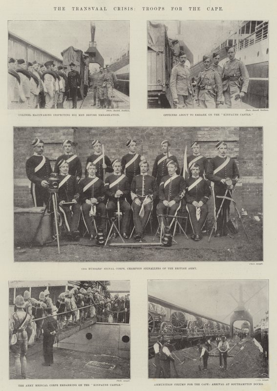 The Transvaal Crisis, Troops for the Cape by English Photographer