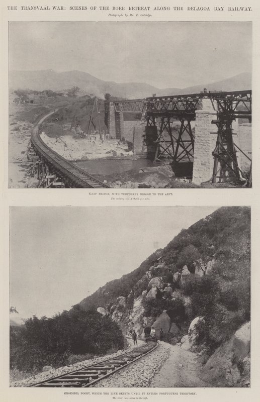 The Transvaal War, Scenes of the Boer Retreat along the Delagoa Bay Railway by English Photographer