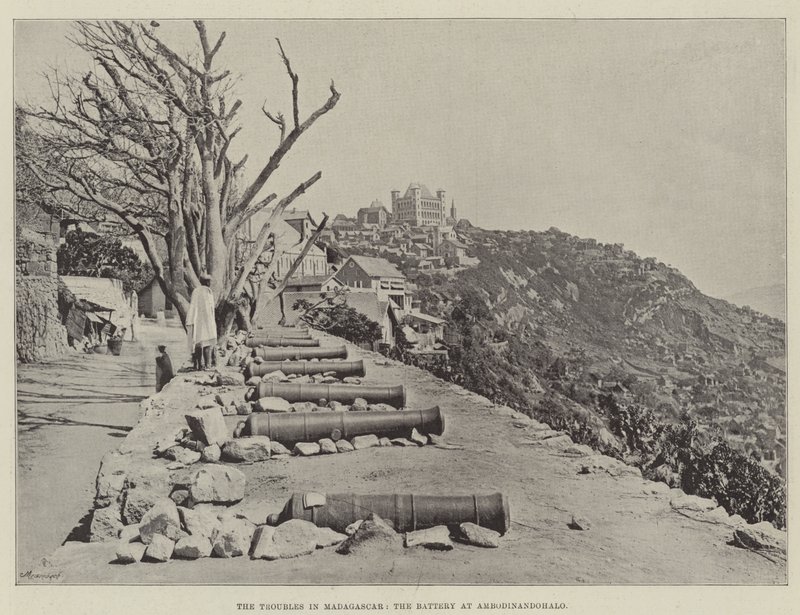 The Troubles in Madagascar, the Battery at Ambodinandohalo by English Photographer