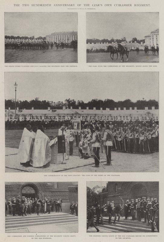 The Two Hundredth Anniversary of the Czars Own Cuirassier Regiment by English Photographer