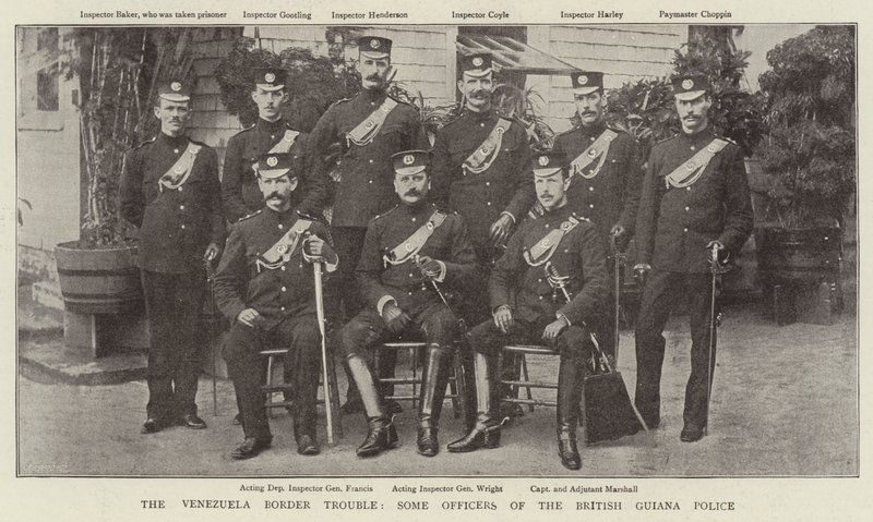 The Venezuela Border Trouble, some Officers of the British Guiana Police by English Photographer