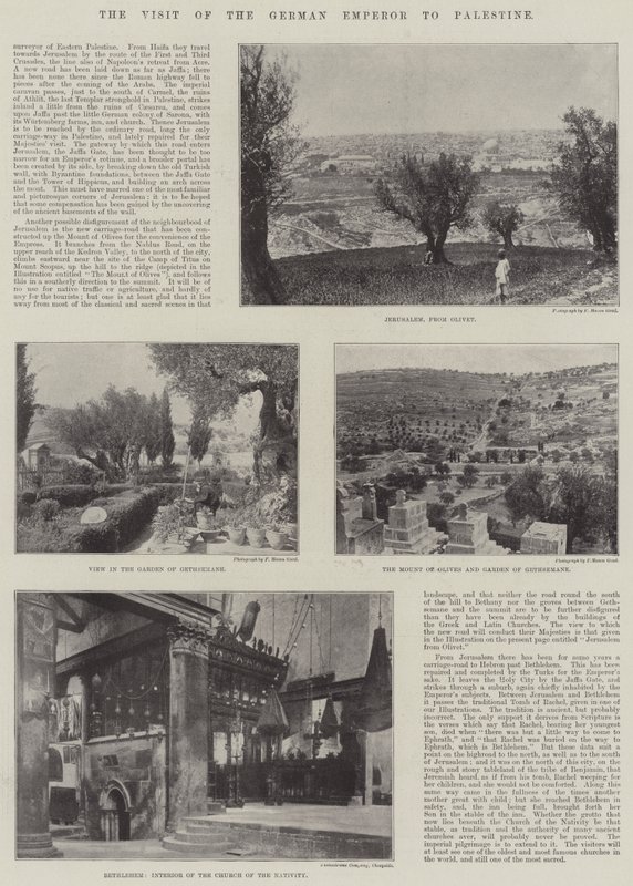 The Visit of the German Emperor to Palestine by English Photographer