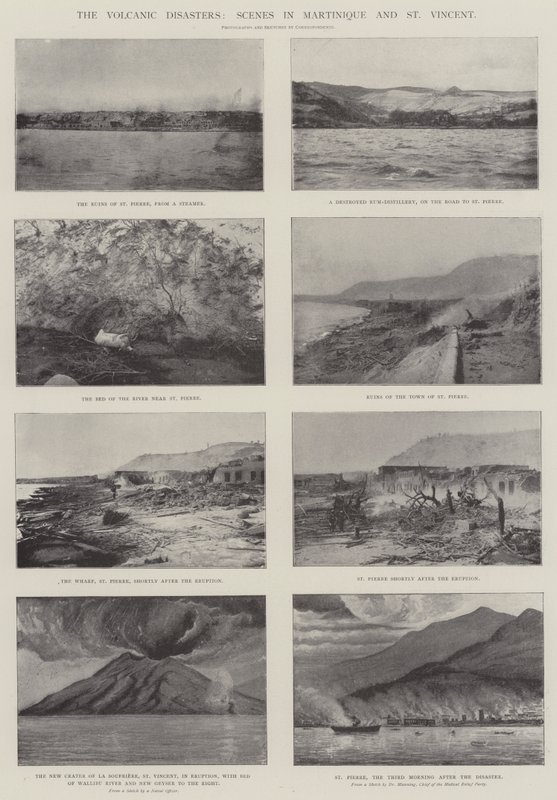 The Volcanic Disasters, Scenes in Martinique and St Vincent by English Photographer
