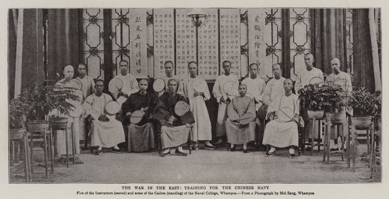 The War in the East, Training for the Chinese Navy by English Photographer