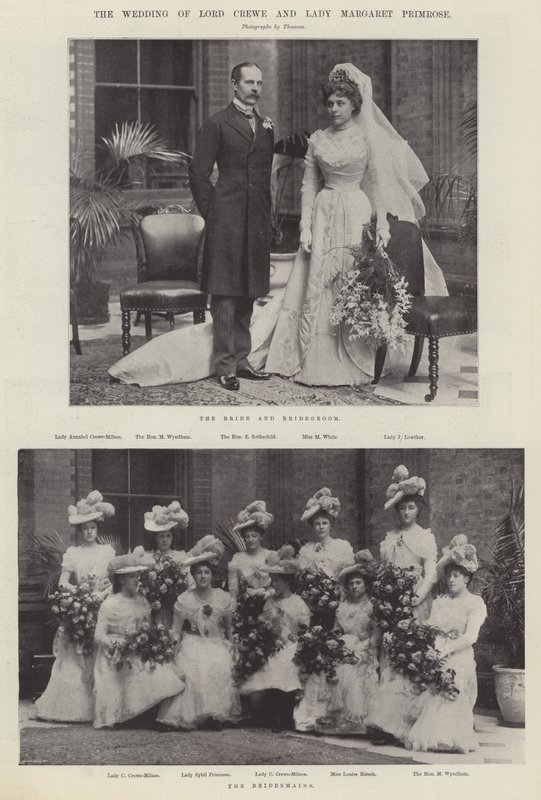 The Wedding of Lord Crewe and Lady Margaret Primrose by English Photographer