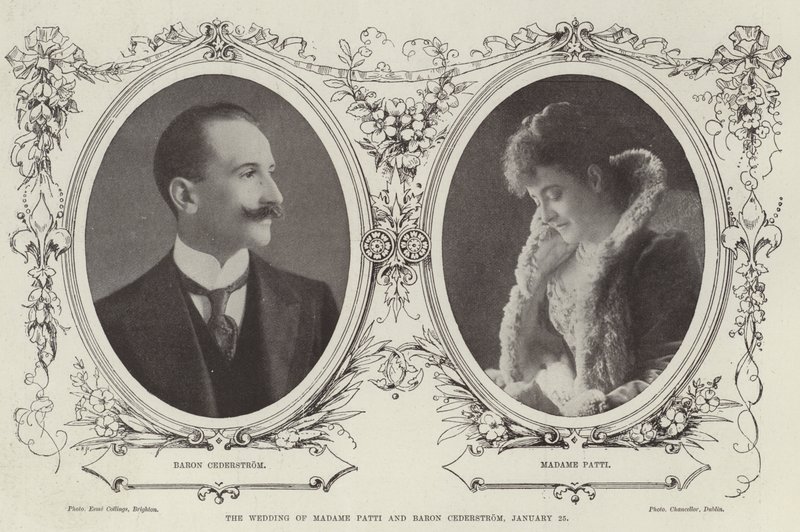 The Wedding of Madame Patti and Baron Cederstrom, 25 January by English Photographer