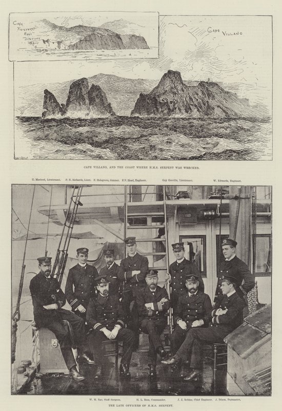 The Wreck of HMS Serpent by English Photographer