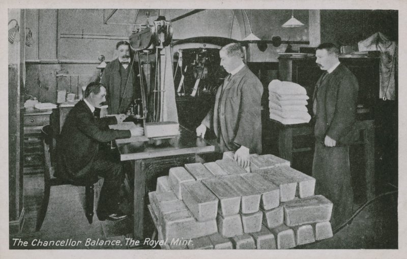The Chancellor Balance at the Royal Mint, London by English Photographer