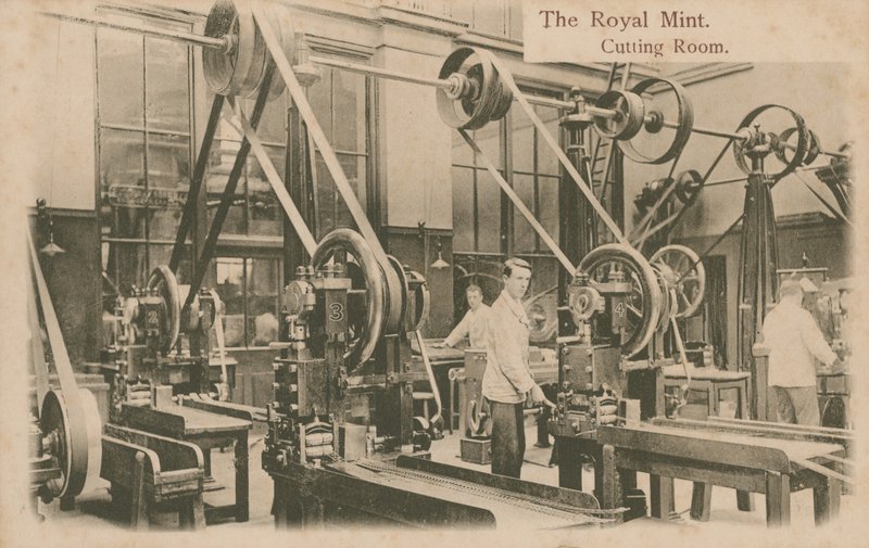 The cutting room at the Royal Mint, London by English Photographer