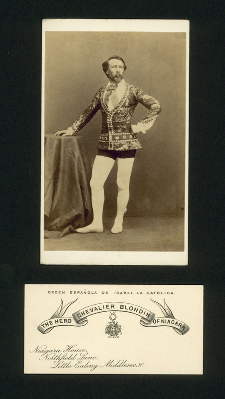 The Hero Chevalier Blondin of Niagara by English Photographer