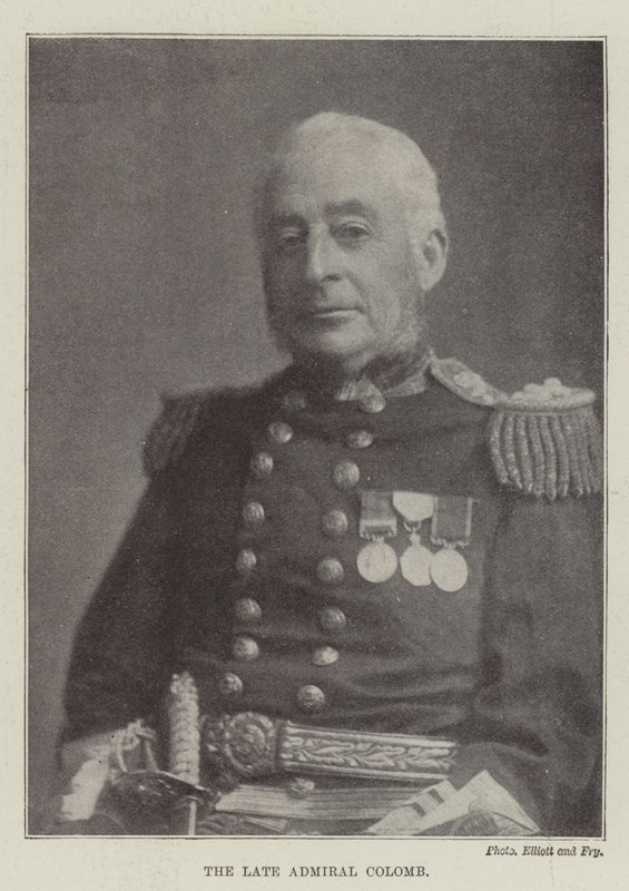 The late Admiral Colomb by English Photographer