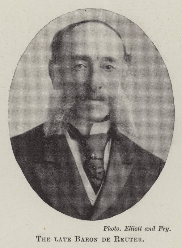 The Late Baron de Reuter by English Photographer