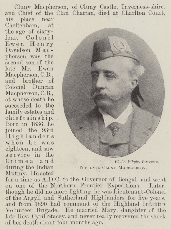 The Late Cluny Macpherson by English Photographer