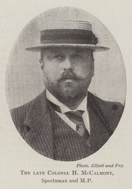 The late Colonel H McCalmont, Sportsman and MP by English Photographer