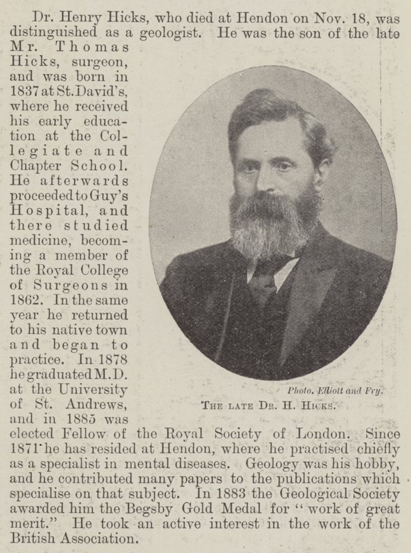 The Late Dr H Hicks by English Photographer
