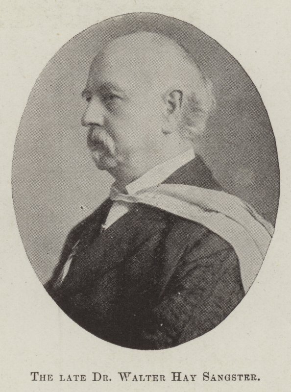 The late Dr Walter Hay Sangster by English Photographer
