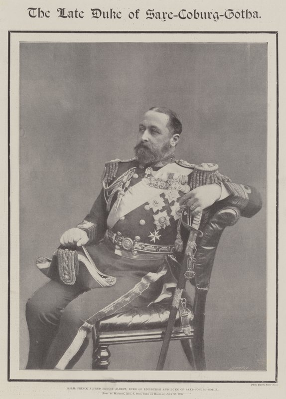 The late Duke of Saxe-Coburg-Gotha by English Photographer