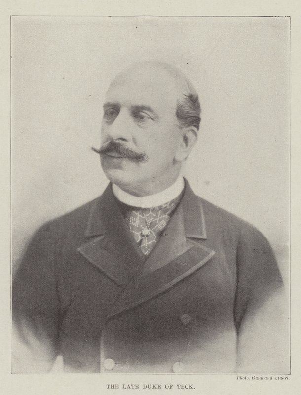 The late Duke of Teck by English Photographer