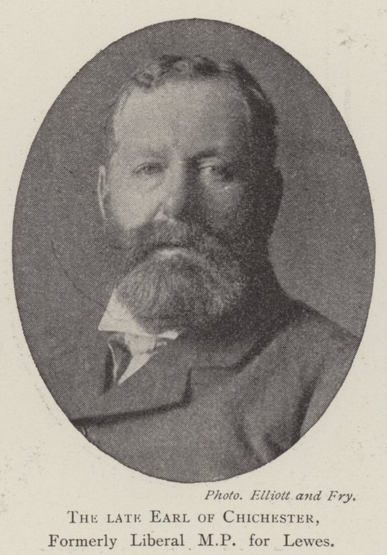 The late Earl of Chichester, formerly Liberal MP for Lewes by English Photographer