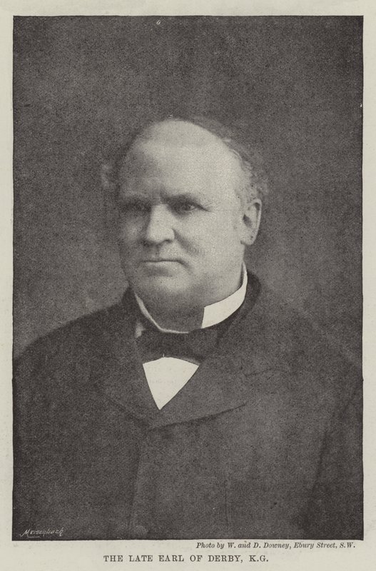The late Earl of Derby, KG by English Photographer