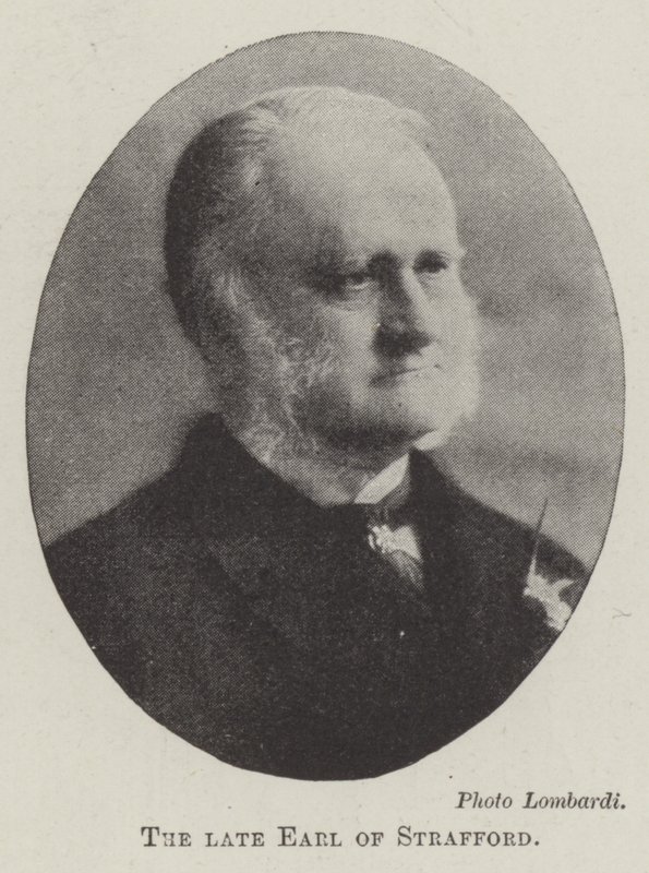 The late Earl of Strafford by English Photographer