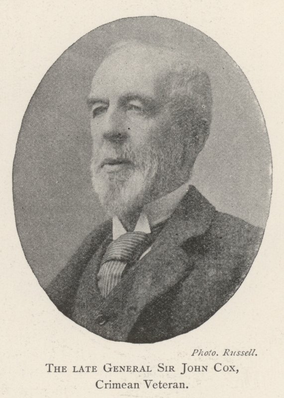 The late General Sir John Cox, Crimean Veteran by English Photographer