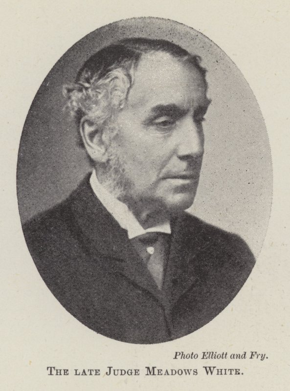 The Late Judge Meadows White by English Photographer
