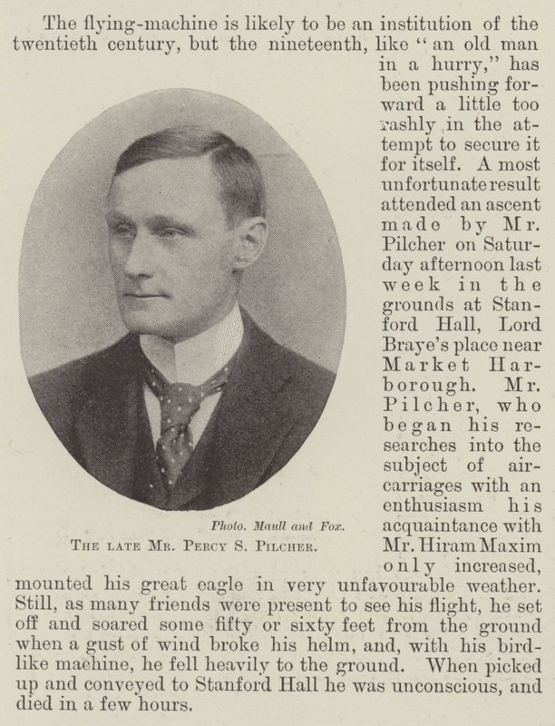 The late Mr Percy S Pilcher by English Photographer