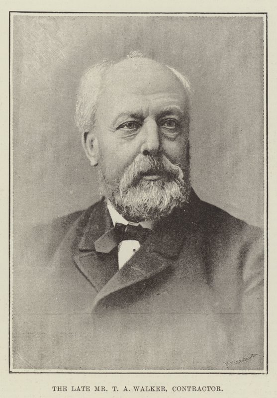 The Late Mr T A Walker, Contractor by English Photographer