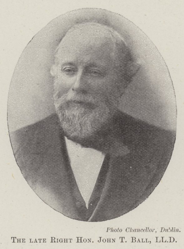 The late Right Honourable John T Ball, LLD by English Photographer