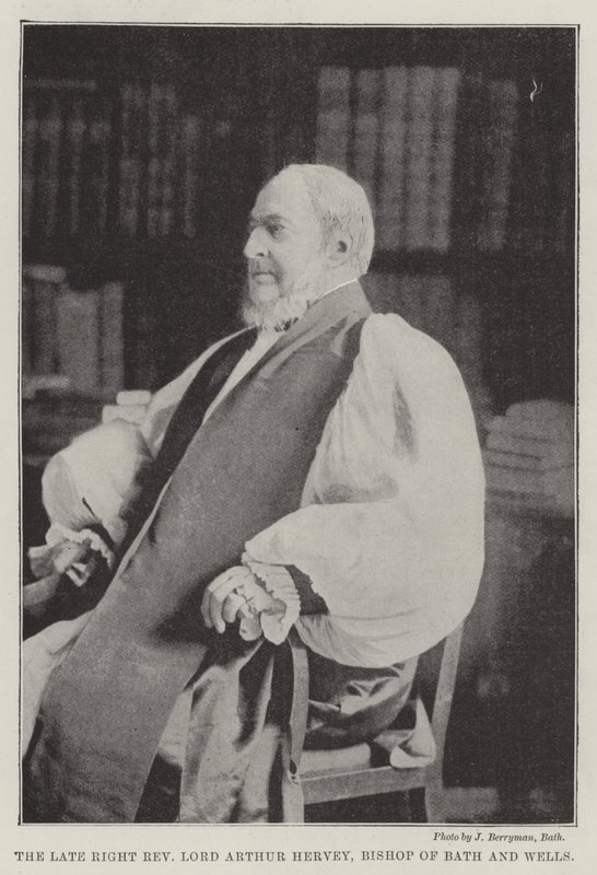 The late Right Reverend Lord Arthur Hervey, Bishop of Bath and Wells by English Photographer