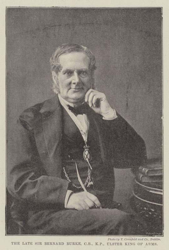 The late Sir Bernard Burke, CB, KP, Ulster King of Arms by English Photographer