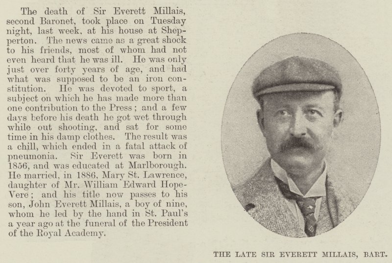 The Late Sir Everett Millais, Baronet by English Photographer