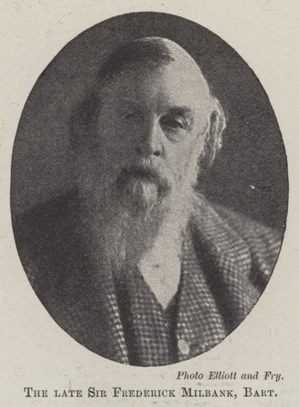 The Late Sir Frederick Milbank, Baronet by English Photographer