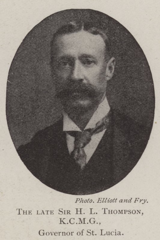 The Late Sir H L Thompson, KCMG, Governor of St Lucia by English Photographer