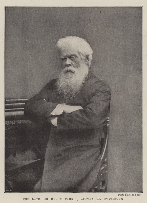 The late Sir Henry Parkes, Australian Statesman by English Photographer