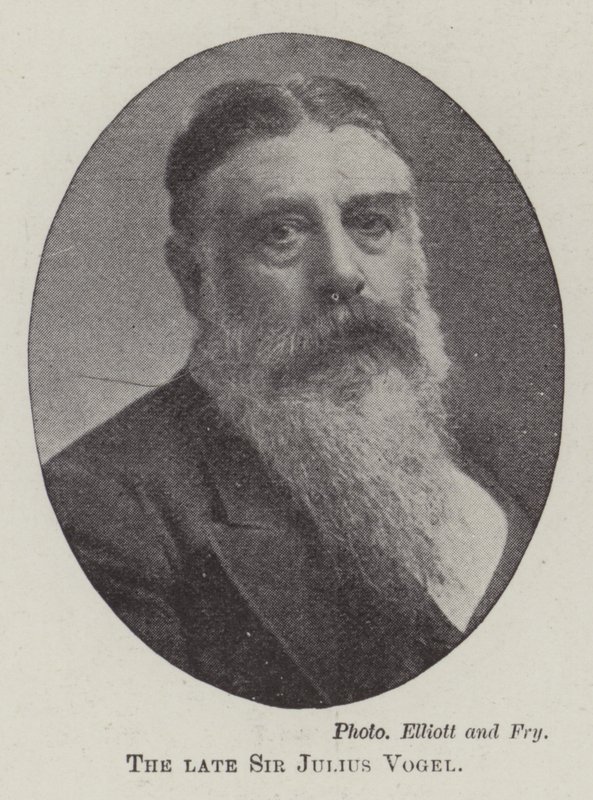 The Late Sir Julius Vogel by English Photographer